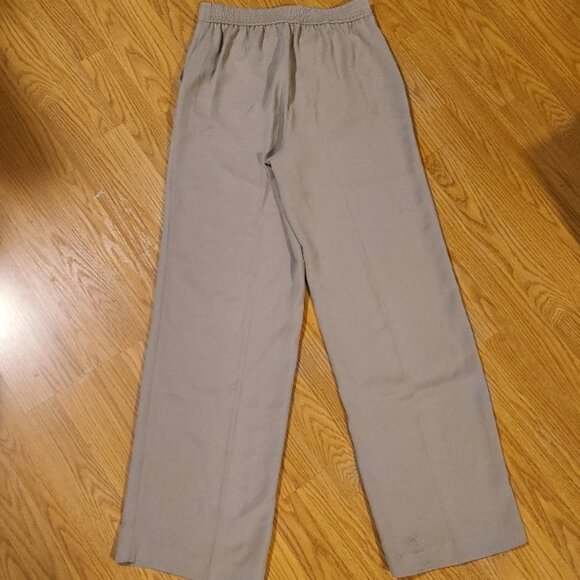NEW NWT! QUINCE STRETCH CREPE CLASSIC TROUSER PANTS FLAT FRONT WIDE LEG sz 8 - Picture 4 of 6